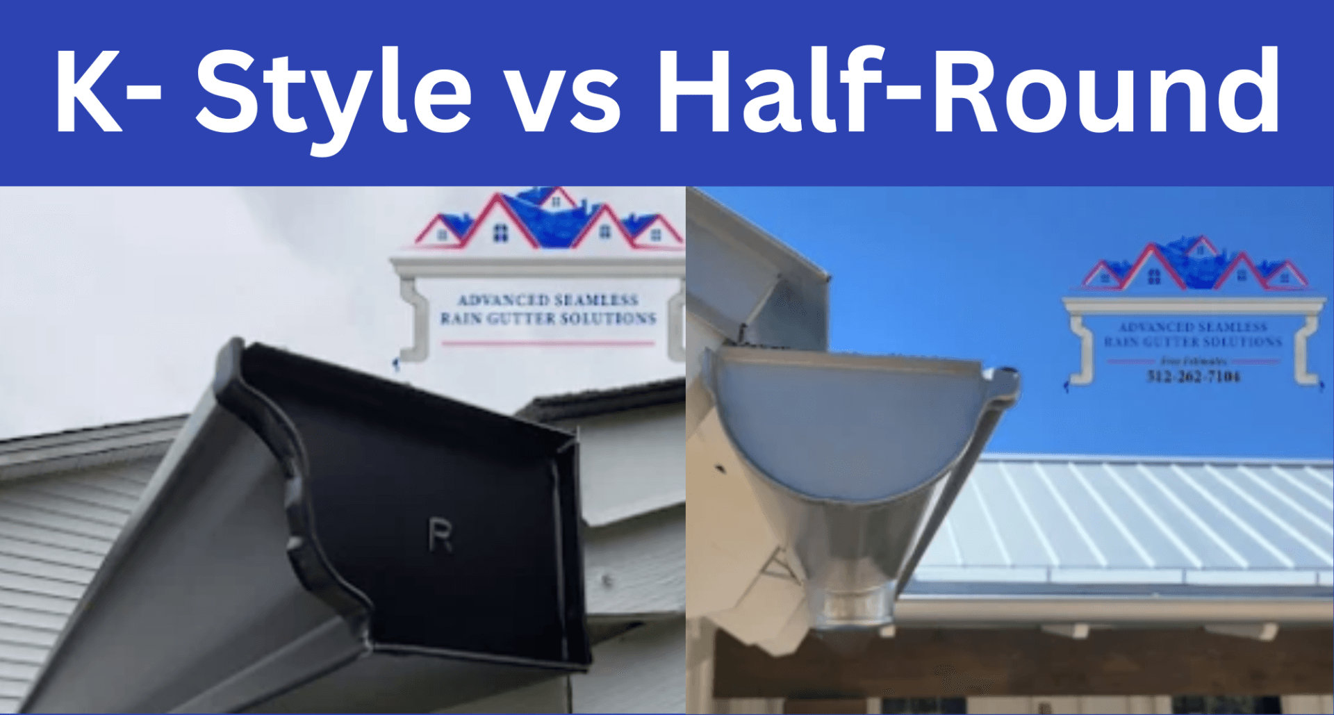 K-Style Gutters VS. Half-Round Gutters – Which is better? – Advanced ...