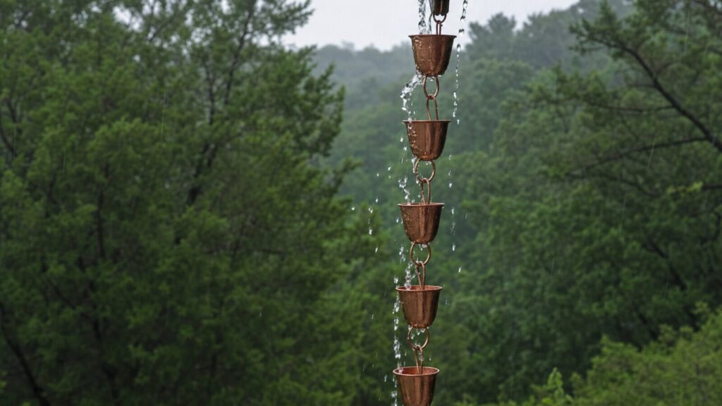 Do rain chains hold up in a Hill Country downpour? When to choose them over downspouts